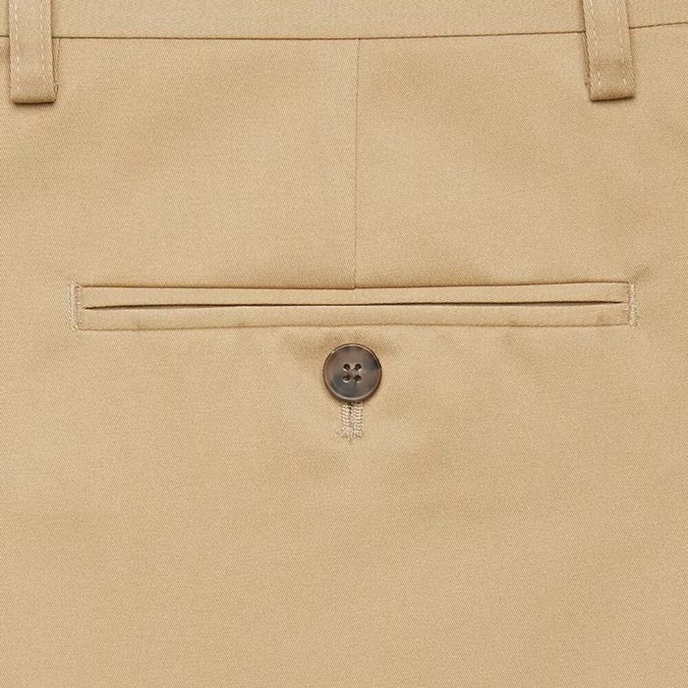 Jos A Banks Reserve Tailored NWT 46X32 Big and Tall Flat Front Chino Pant Tan - Picture 2 of 7